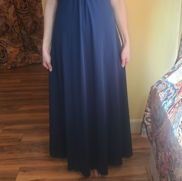 Vintage Navy Blue Dress, Sz S - Picture 11 of 11